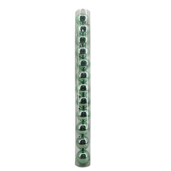 TUBO DE 12 BOLAS NAVIDEÑAS 6CM