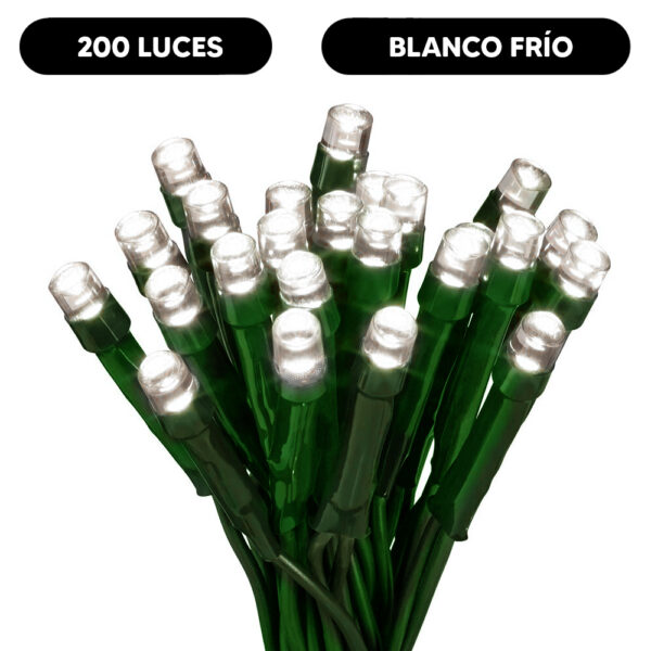 LUCES BLANCAS LED 200L - NAVIDAD