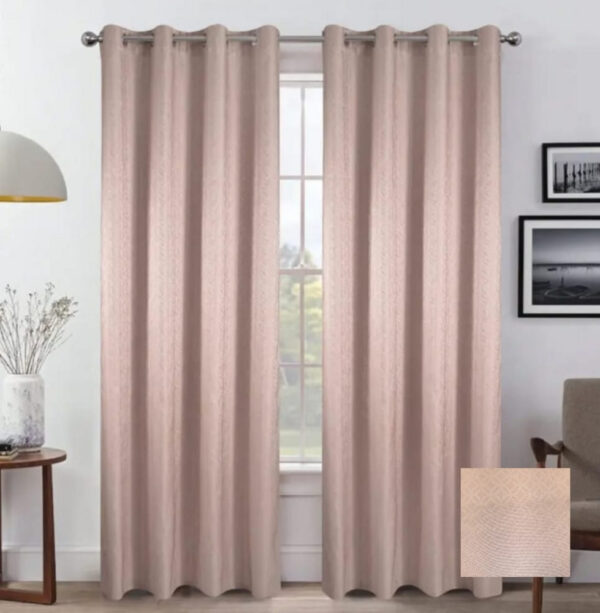 CORTINA ESTAMPADA 1.4 m x 2.29 m 1 PANEL ROSADO