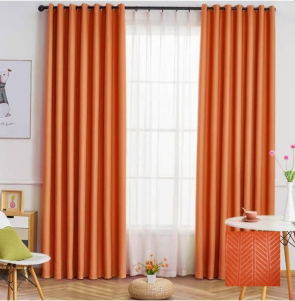 CORTINA ESTAMPADA 1.4 m x 2.29 m 1 PANEL TERRACOTA