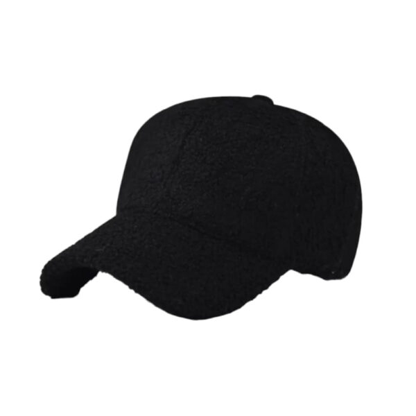 Gorra De Peluche Negra