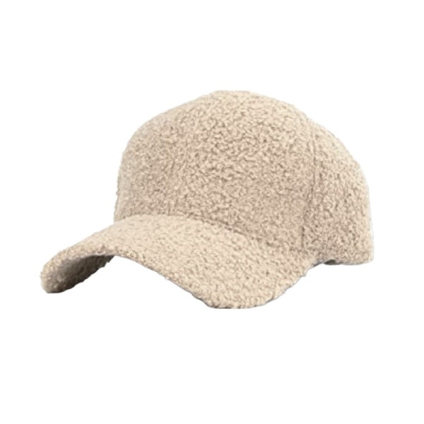 Gorra De Peluche Beige