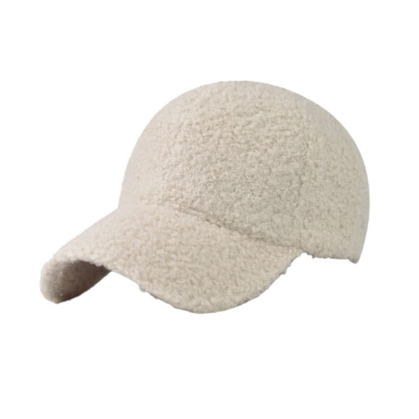 Gorra De Peluche Blanca