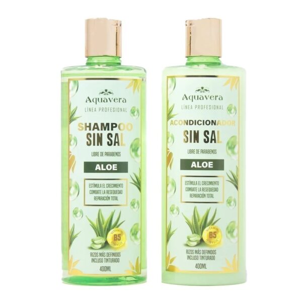 Duo Shampoo y Acondicionador ALOE Sin Sal 400 ML