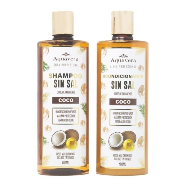 Duo Shampoo y  Acondicionador COCO Sin Sal 400 ML