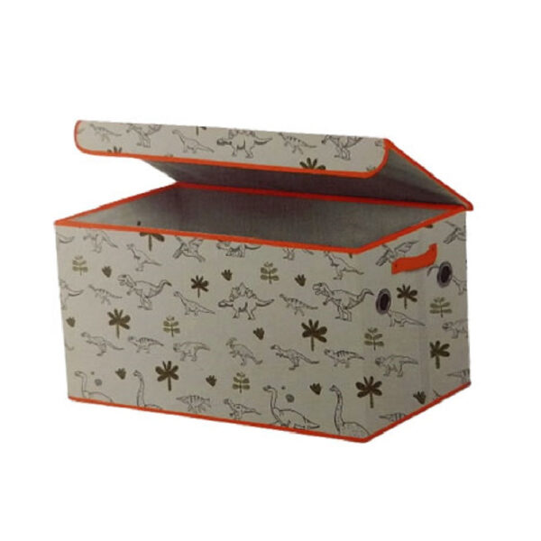 CAJA XL ALMACENAR PLEGABLE ESTAMPADO DINOSAURIOS 37x71x40 CM