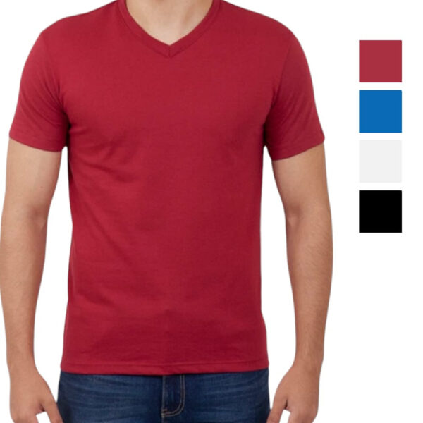 Camiseta Cuello V Para Hombre