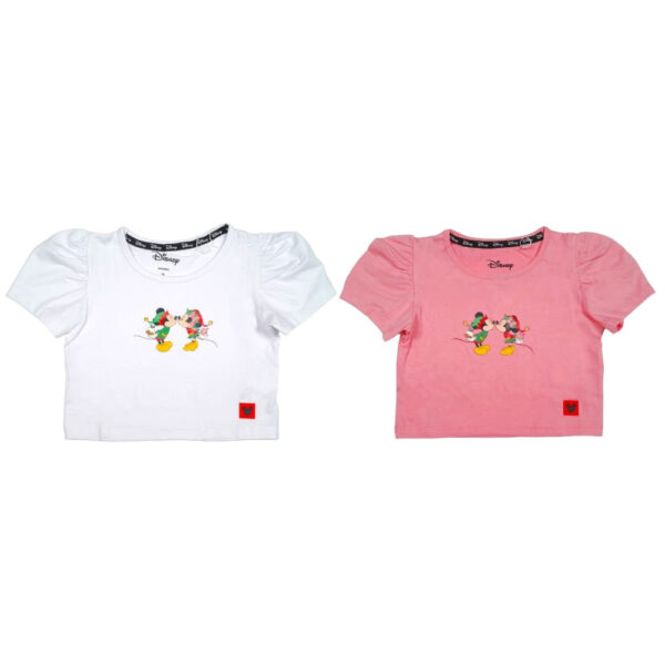 BLUSA NAVIDEÑA MICKEY Y MINNIE NIÑA 2/8