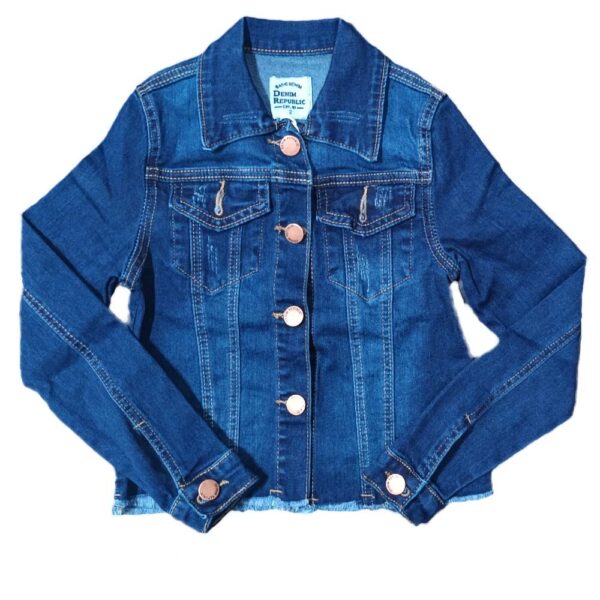 Jacket De Jeans Azul Niña 2-8