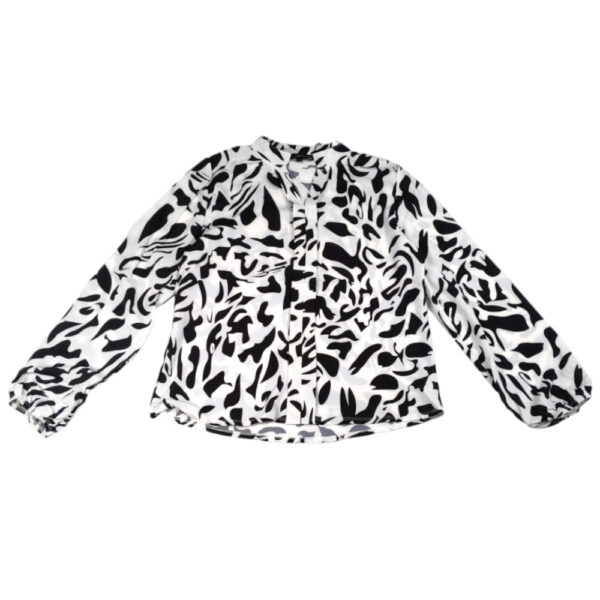 BLUSA CAMISERA ESTAMPADO ZEBRA MANGA LARGA - Imagen 2