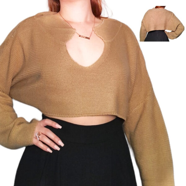 Sweater Tejido Crop Top