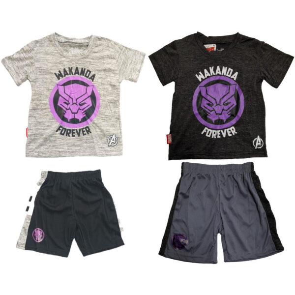 CONJUNTO SHORT NIÑO WAKANDA FOREVER