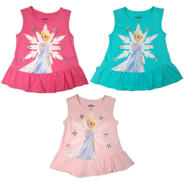 BLUSA SIN MANGA ESTAMPADA -ELSA FROZEN