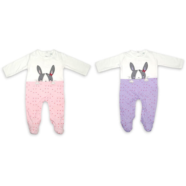 Body Pijama Niña Bebe 0-9m