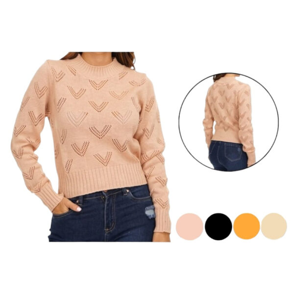 Sweater Tejido Con Detalles