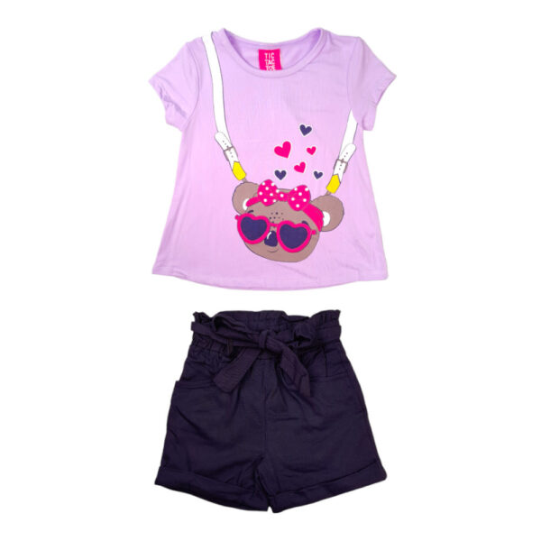 Conjunto Short  Niña Bebe 12/24 - Imagen 3