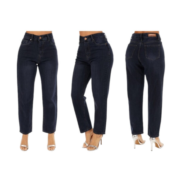 Mom Jeans Azul Oscuro