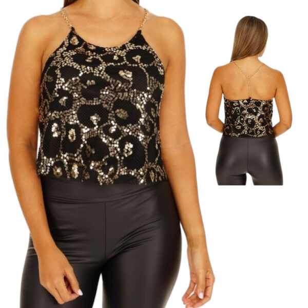 BLUSA CON LENTEJUELAS