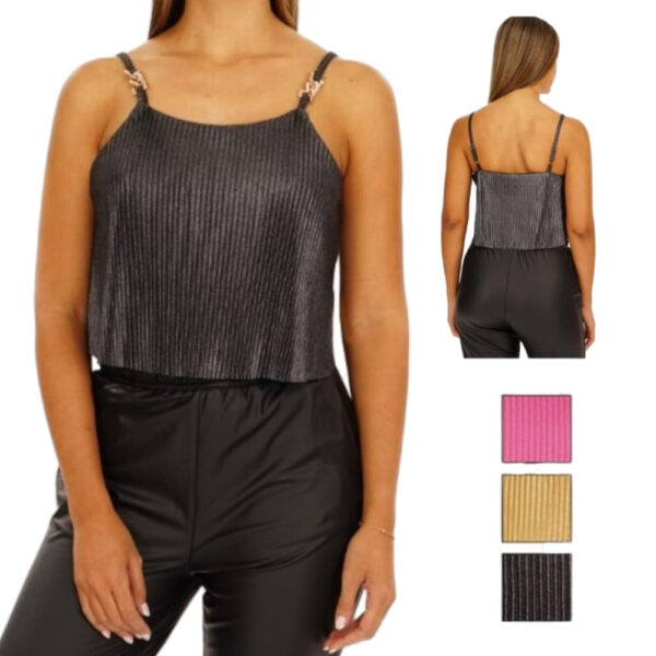 BLUSA CORTA BRILLANTE