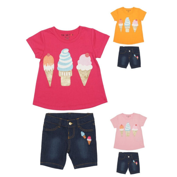 Conjunto Shorts Jeans Niña  2/8