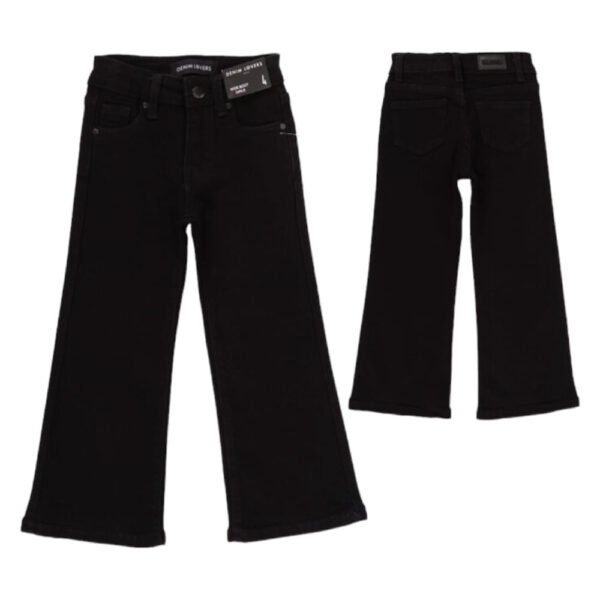 Jeans Ancho Negro Niña 2/8