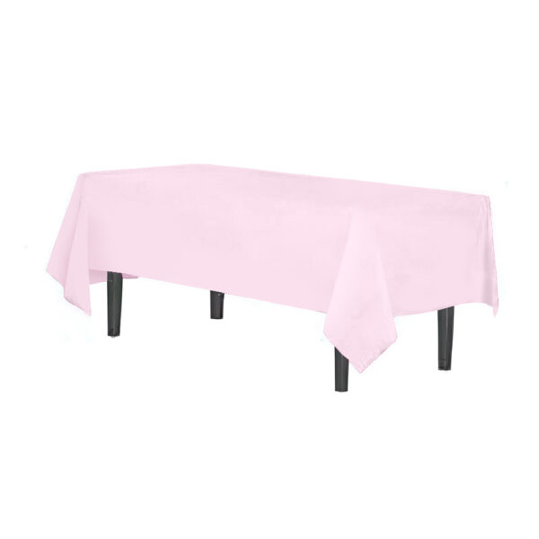 MANTEL PLASTICO RECT ROSA 137x274 CM