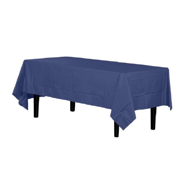 MANTEL PLASTICO RECT NAVY 137X274CM