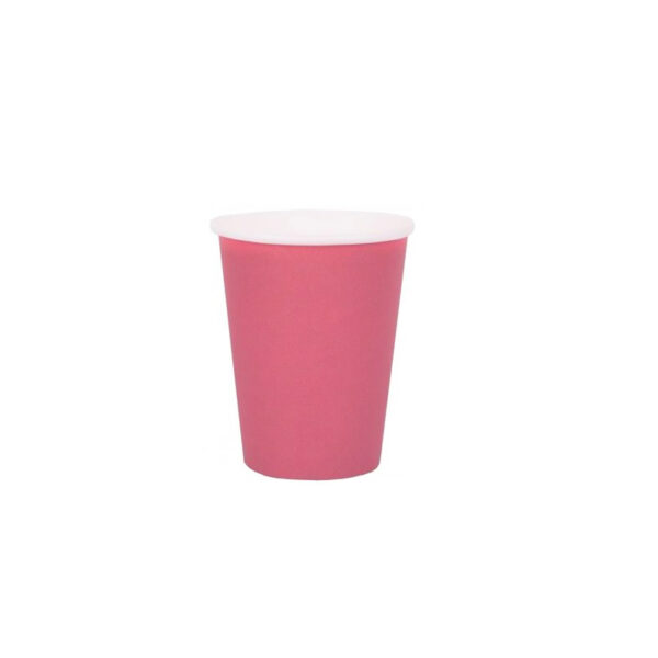 PAQUETE DE 8 VASOS DESECHABLES ROSA