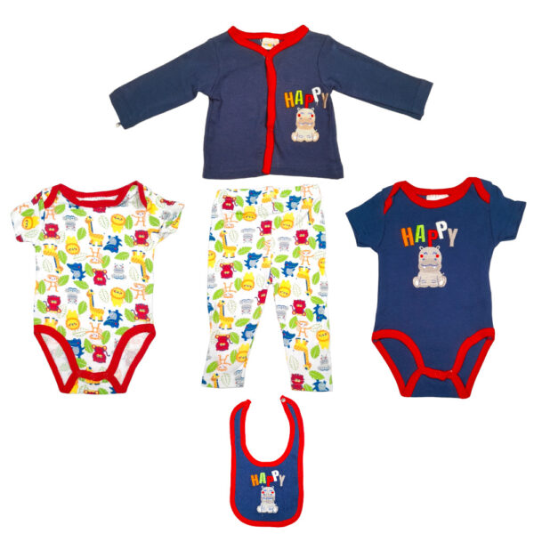 Set De 5 Piezas Niño Bebe 3/6M