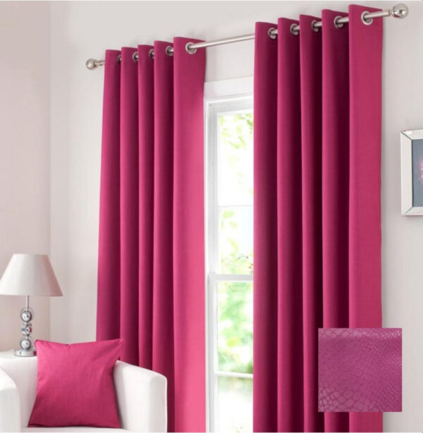 CORTINA ESTAMPADA 1.4 m x 2.29 m 1 PANEL FUCSIA