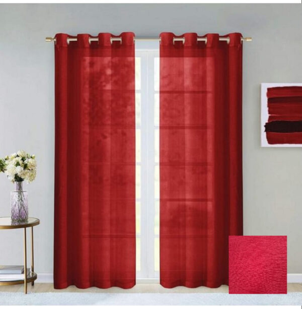 CORTINA TRANSPARENTE  1.4m x 2.29m