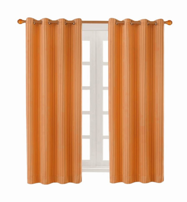 CORTINA CON RAYAS VERTICALES 1 PANEL 1.3 m x 2.2m TERRACOTA