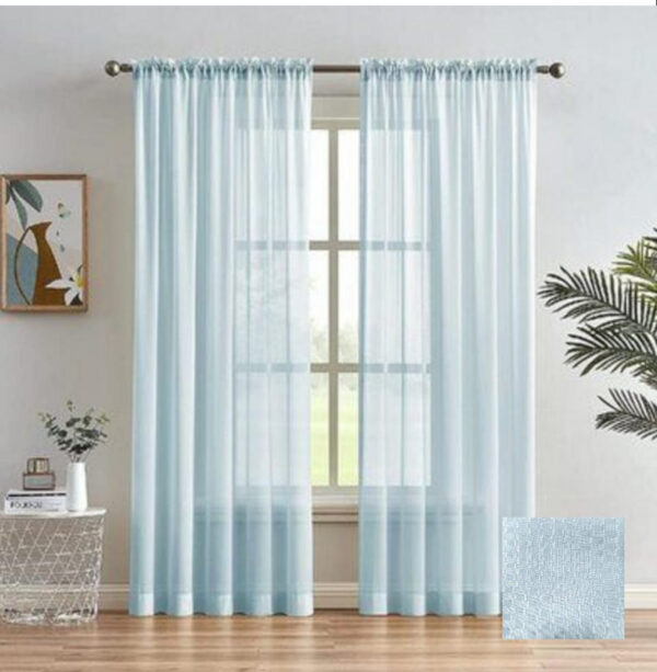 CORTINA TRANSPARENTE  1.4m x 2.29m