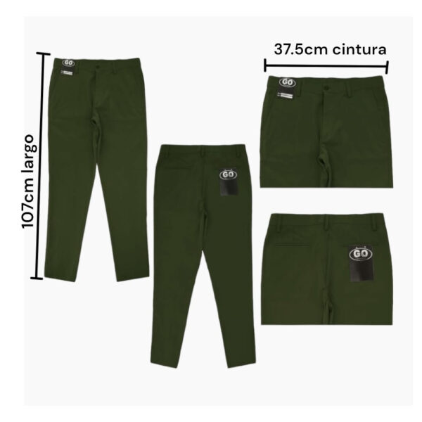 PANTALON VERDE COLEGIAL CABALLERO TALLA 28