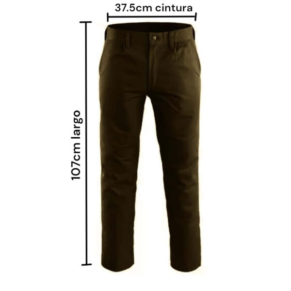 PANTALON CAFE COLEGIAL CABALLERO TALLA 28