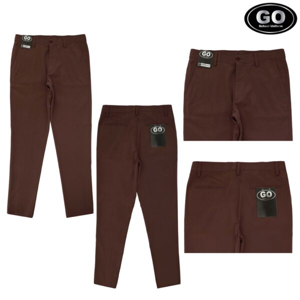 PANTALON CAFE COLEGIAL CABALLERO TALLA 34