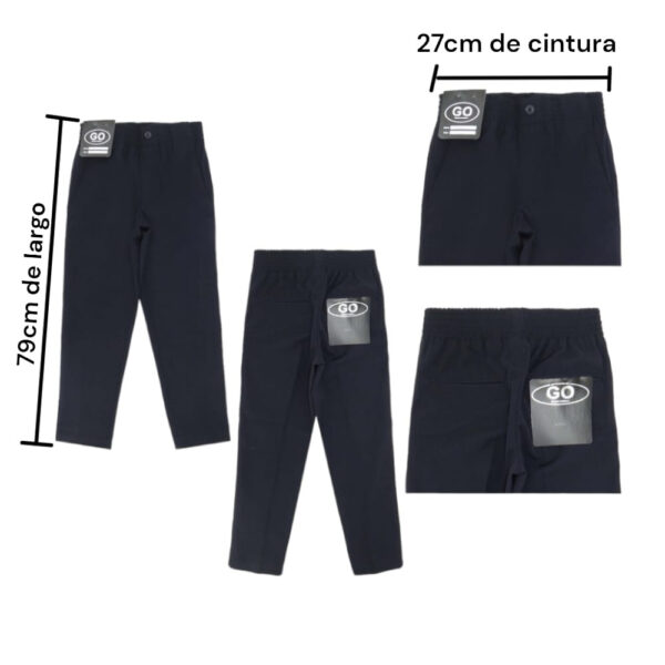PANTALON ESCOLAR AZUL NIÑO TALLA 8