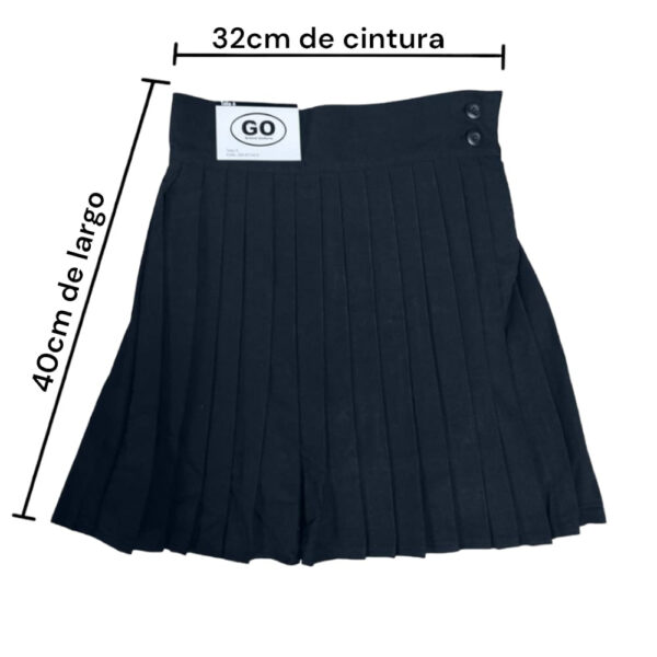 FALDA AZUL ESCOLAR CON SHORT NIÑA TALLA 8