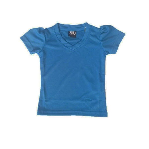 BLUSA KINDER ESCOLAR P/NIÑA CUELLO V - GO SCHOOL T-6