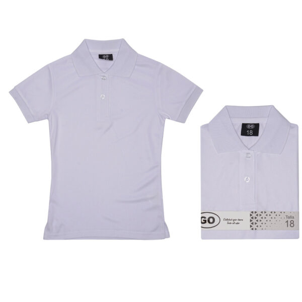 CAMISETA TIPO POLO ESCOLAR P/NINAS T-18 - GO SCHOOL