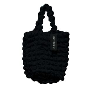 BOLSO DE MANO ACOLCHADO NEGRO