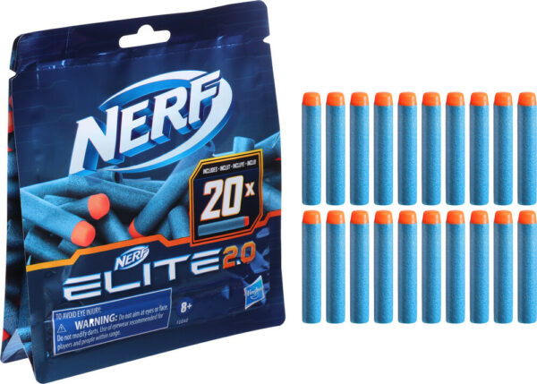 REFILL DE LANZADOR NERF ELITE 2.0 20 UNIDADES