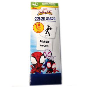 TARJETAS DE COLORES / 24 PIEZAS -  SPIDEY