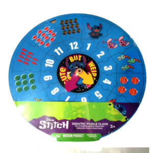 RELOJ DE APRENDIZAJE ROMPECABEZAS  - STITCH