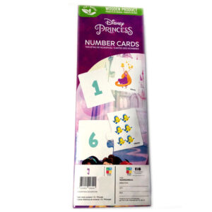 TARJETAS DIDACTICAS DE NUMEROS 1-12  / 24 PIEZAS  PRINCESAS