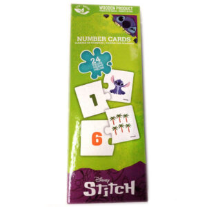 TARJETAS DIDACTICAS DE NUMEROS 1-12  / 24 PIEZAS  STITCH