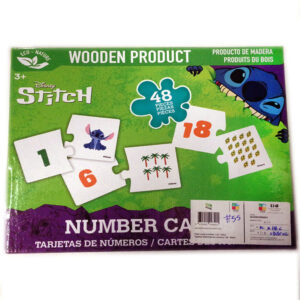 TARJETAS DIDACTICAS DE NUMEROS 1-24  / 48 PIEZAS  STITCH