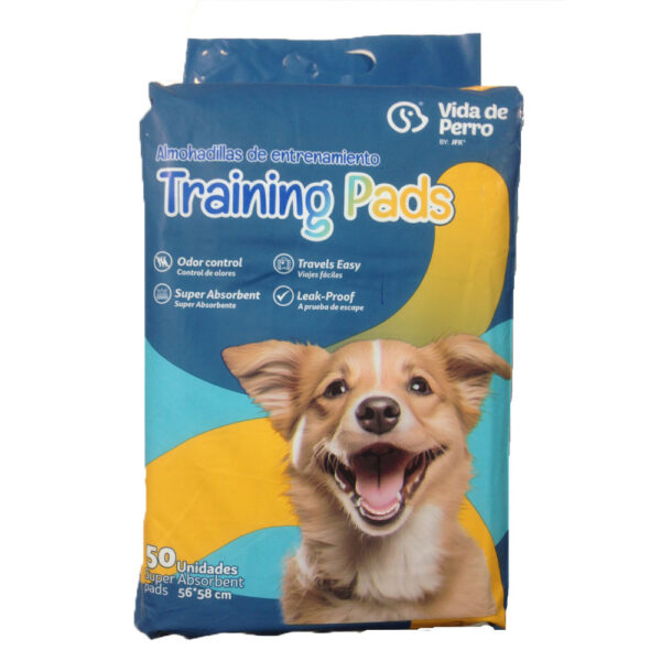 ALMOHADILLAS DE ENTRENAMIENTO CON PROTECCIÃN SUPER ABSORBENTE 22 X 23PLG  50 UNID. - VIDA DE PERRO