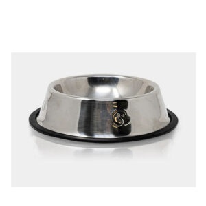 PLATO DE ACERO INOXIDABLE PARA PERRO, 200G,  26CM - VIDA DE PERRO