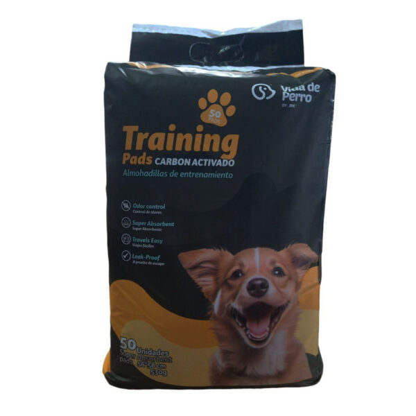 ALMOHADILLAS DE ENTRENAMIENTO DE FIBRA DE CARBON CON PROTECCION SUPER ABSORBENTE 22 X 23PLG  50 UNID - VIDA DE PERRO